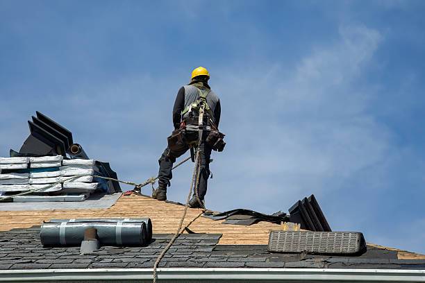 Professional Roofing technician working in Riverbank, CA